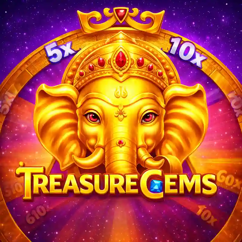 Treasure Gems Slot Game Interface